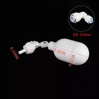 Контроль уровня резервуара для воды, система обратного осмоса 1/4 3/8 мини-поплавковый клапан для аквариума диспенсер для воды поплавковый шаровой клапан as the picture