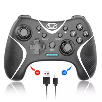 Контроллер 2024 Обновление Bingoods Switch Pro Контроллер Беспроводной с Макро Назад Автоматический Bluetooth Оснащен Гироскопом Сна Совместим с Японским