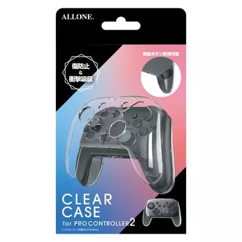 Контроллер Allone Switch 2 Pro 11 x x Совместим со Switch Легко Защищает от Царапин и Зарядка с Чехлом Рукоятка Высоко Чехол, Прозрачный, 5.1 15см,
