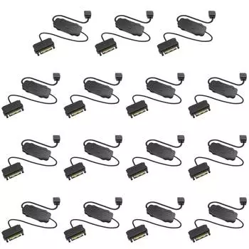 Контроллер ARGB 5 В, 3-контактный разъем для интерфейса SATA, удлинительный кабель для вентилятора корпуса ПК(черный)