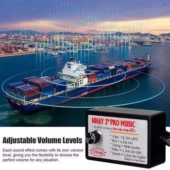 Контроллер автомобильного гудка, электрический динамик, блок управления звуком с 8/12 звуковыми эффектами, переключение 12-24 В для автомобиля, грузовика, морского судна Y0X2