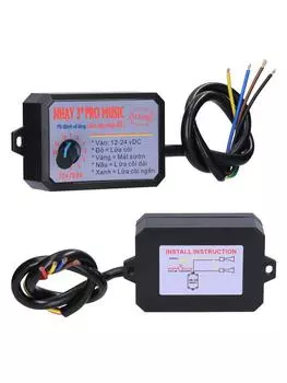 Контроллер автомобильного звукового сигнала, электрический звуковой динамик, блок управления звуком с 12 звуковыми эффектами, переключение 12-24 В для автомобиля, грузовика, морской лодки