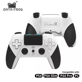 Контроллер Bluetooth DATA FROG для PS4/Pro/Slim беспроводной геймпад для PS4 контроллер движения вибрации джойстик белый