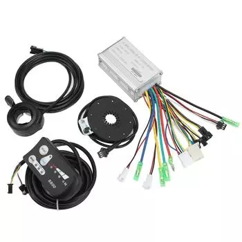 Контроллер для электровелосипеда 15А 36В 48В Универсальный контроллер скорости с LED дисплеем S800 для мотора 250Вт 350Вт