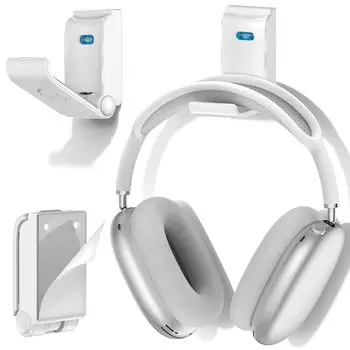 Контроллер для наушников 1 Настенный Прочный Контроллер Совместимый с AirPodsMax Switch PS4 PS5 Xbox Белая Подставка, Штука, Крепление, Складной, Наклейка, Клейкий,