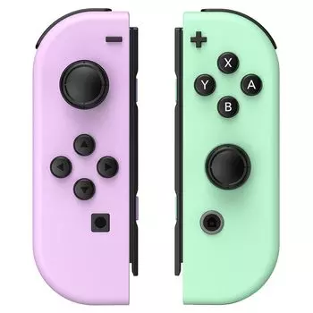 Контроллер для Nintendo Switch, замена беспроводного контроллера Switch для Switch/Lite/OLED, с пробуждением/снимком экрана/двойной вибрацией/движением фиолетовый/зелёный