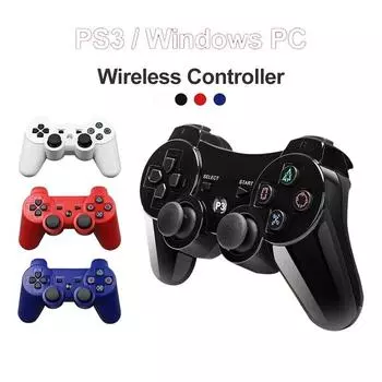 Контроллер для Sony PS3 Super Slim ПК Джойстик Геймпад для Play Station 3 Беспроводной Bluetooth Джойстик 6-осевой Гироскоп Двойная Вибрация чёрный