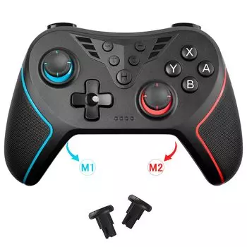 Контроллер для Switch PC контроллер с кнопкой «Назад» Функция макроса Подключение игрового пульта Турбо-датчик непрерывной стрельбы Гиродатчик вибрации HD Джойстик Холла