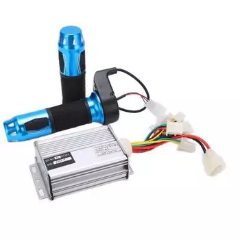 Контроллер двигателя щетки для электрического велосипеда, дроссельная заслонка из алюминия и резины, аксессуары для велосипеда для скутеров 36 В