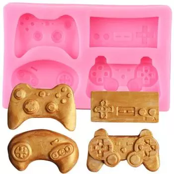 Контроллер геймпада, силиконовая форма, сделай сам, детский день рождения, помадка, инструменты для украшения торта, форма для конфет, глины, формы для шоколадной мастики