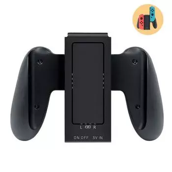 Контроллер игрового зарядного устройства JOMAA Switch, эргономичная зарядная подставка, док-станция для игр Nintendo Switch Black