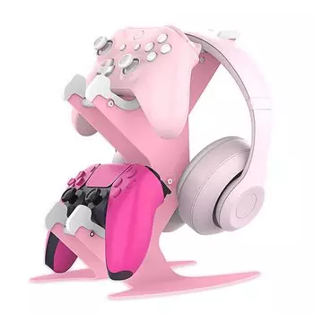 Контроллер Игровой контроллер Хранение Наушники Хранение Легко к Пространству Совместим с SERIES ONE Стойка, Стойка, Стойка, Стойка, Сборка, Экономия, розовый