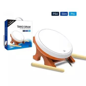 Контроллер игровых барабанов, японский традиционный инструмент для Sony PS4 Slim Pro Taiko No Tatsujin Master, видеоигры оранжевый