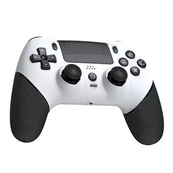 Контроллер консоли 6-осевой гироскоп Bluetooth-совместимый Turbo Dual Vibration для PS4 White