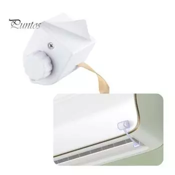 Контроллер лопастей кондиционера Регулируемый противопрямой обдув Простота установки Устройство регулировки угла лопастей кондиционера белый