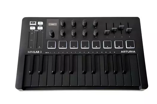 Контроллер MIDI-клавиатуры ARTURIA MiniLab 3 DB Deep Black