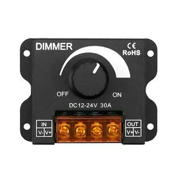 Контроллер монохромного светодиода 30А для одноцветной лампы ламповой ленты.