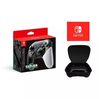 Контроллер Nintendo Switch Pro The Legend of Zelda Tears of the Kingdom Edition + [лицензионный продукт Nintendo] Чехол для контроллера Nintendo Switch Pro (Ни