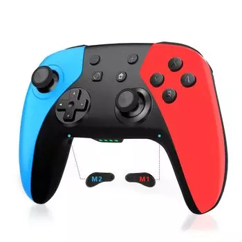 Контроллер переключателя AceGamer, беспроводной контроллер переключателя, функция гироскопического датчика, функция Turbo, функция программирования макросов, регулируемая интенсивность вибрации