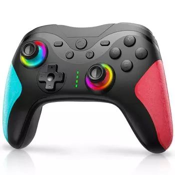 Контроллер переключателя Функция непрерывного огня TURBO Функция макросъемки Кнопка «Назад» в комплекте 9-цветная подсветка RGB Большая емкость 1000 мАч Беспроводная связь Bluetooth