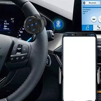 Контроллер рулевого колеса автомобиля, контроллер автомобильного телефона, многофункциональный беспроводной медиа-кнопочный пульт управления для путешествий CZECH REPUBLIC