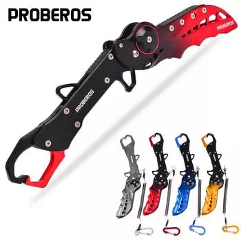 Контроллер рыбы для крупных объектов из алюминиевого сплава, многофункциональный, портативный, складной контроллер рыбы, зажим для рыбы, плоскогубцы и недостающая веревка синий