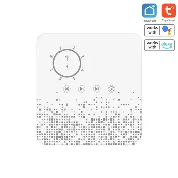 Контроллер спринклера Tuya WiFi, интеллектуальный таймер полива, 8 зон, автоматическое устройство для полива Without Power Cable белый