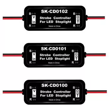 Контроллер стробоскопа GS-100A, модуль мигалки для светодиодной лампы стоп-сигнала SK-CD0100 CD0101 CD0102