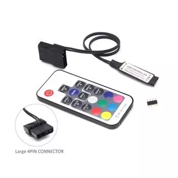 Контроллер светодиодной ленты DC12V, большой 4-контактный светодиодный диммер-контроллер для светодиодной ленты