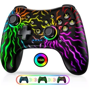 Контроллер Switch Контроллер Switch Функция Cool RGB Fire Совместимость с контроллером Switch Pro Подсветка/Пробуждение/6-осевой гироскоп/Вибрация/TURBO