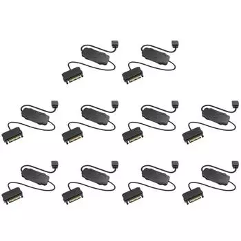 Контроллер T0 # ARGB 5 В 3-контактный удлинительный кабель для интерфейса SATA для вентилятора корпуса ПК(кипа