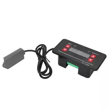 Контроллер температуры и влажности с цифровым дисплеем, тепличный выключатель WT-1008 110-220 В переменного тока