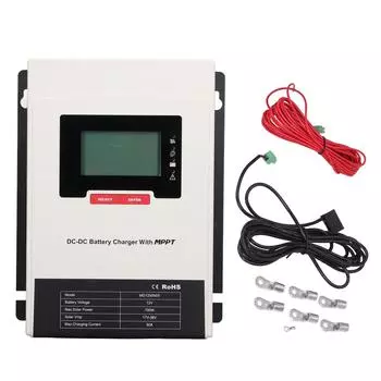 Контроллер заряда MPPT 50A Быстрый отклик Надежная автоматическая идентификация Интеллектуальная солнечная зарядка