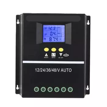 Контроллер заряда солнечной батареи 12 В 24 В 36 В 48 В Фотоэлектрическая батарея Самоадаптированный MPPT Панельный регулятор Главная 60A