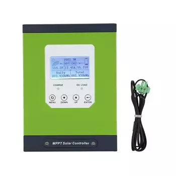 Контроллер заряда солнечной батареи MPPT с ЖК-дисплеем и датчиком температуры 12 В 24 В 48 В, автоматический, 30 А