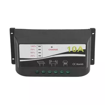Контроллер заряда солнечной батареи, регулятор, прочный корпус из АБС-пластика, регулятор разряда солнечной панели 12 В 24