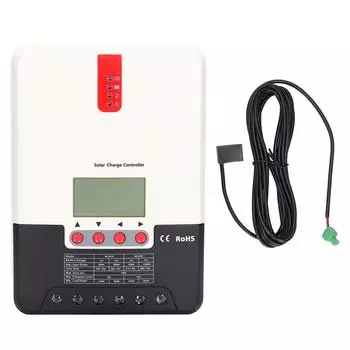 Контроллер заряда солнечной панели ЖК-дисплей MPPT Регулятор зарядки с коммуникацией 40A 12V 24V