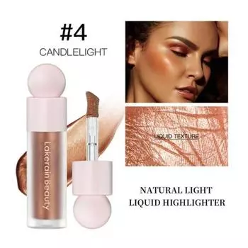Контурирующий бронзер для тела и лица Silky Glow Contour Shimmer Illuminator Beauty Light Liquid Highlighter, 04 04, 1 шт.
