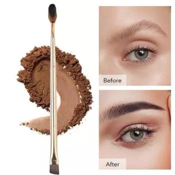 Контурная кисть без выпадения волос макияж с глянцевой ручкой практичная двусторонняя многоцелевая косметика для женщин