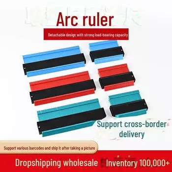 Контурный измеритель и дуговая линейка: Инструмент для профилирования углов и кривых по дереву, размеры 5 и 10 дюймов