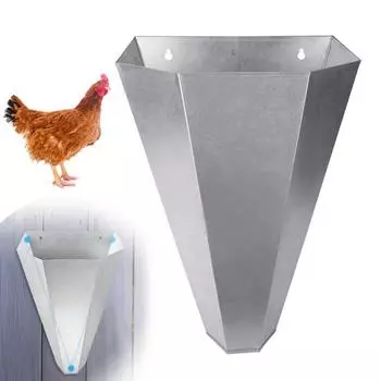 Конус для курицы, оцинкованный стальной конус для ограничения птиц, устойчивый к ржавчине, надежное крепление