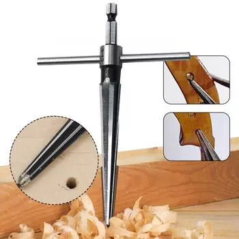 Конусная развертка по дереву 3-13/5-16/5-22 мм для электрической дрели с расширением отверстий для деревянных досок, снятием фаски и снятием заусенцев, набор инструментов с шестигранной ручкой Hexagon handle