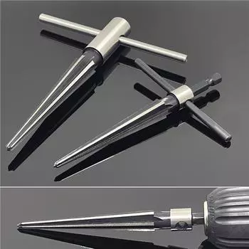 Конусная развертка, ручная металлическая мостовая развертка для снятия заусенцев, увеличение штифтового отверстия, ручная развертка, инструменты для сверления фаски, дерева, пластика