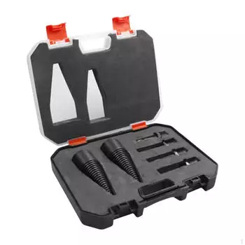 Конусное сверло для раскалывания дров с переносным футляром для кемпинга, 32 мм, дровокол