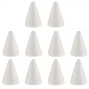 Конусные пенопластовые шары, украшения 10 шт., рождественские елки, пенопластовые принадлежности для поделок, рождественские елки, полистирольные украшения