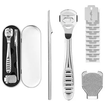 Конусный резак для удаления мозолей на ногах 03 + сменные лезвия 10 шт., корейское бритвенное лезвие