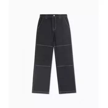 КОНВЕРС (КОНВЕРС) Свободные джинсовые брюки Converse Black 10026358-A01 70