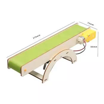 Конвейерная лента DIY Фитинги Строительные наборы Творческие поделки Хобби Образование Игрушка Стебель Игрушки Деревянная научная игрушка для детей Школа G31