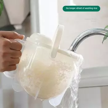 Конвекционная машина для мойки риса Конвекционная машина для мойки риса Портативная очистка пластика Гаджеты для кухни для риса Кухонные принадлежности