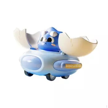 Конверсия игрушечных машинок-динозавров в фрикционные машинки для детей синий